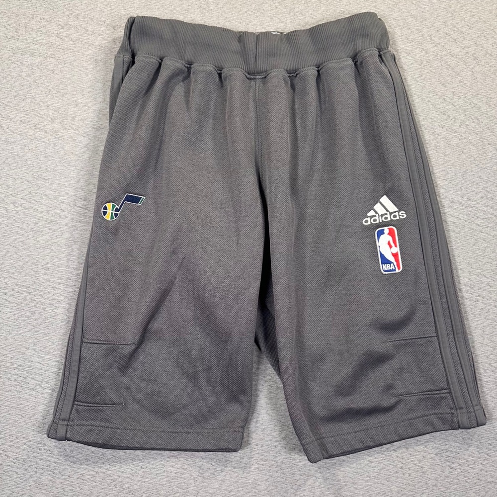 Adidas NBA Basketball Utah Jazz Men's M Shorts Pockets Logo Drawstring Retro